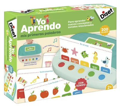 Produktbild von Lernspielzeug Sprachspielzeug Wortspielzeug - 200 Wörter - Ab 2 Jahren - 20 Doppelseitige Bögen - Für 1 oder mehr Spieler