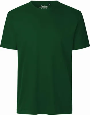Immagine prodotto di Neutral O61030 | Maglietta Interlock da uomo / 100% cotone equosolidale - Colore: verde bottiglia - Taglia: 3XL