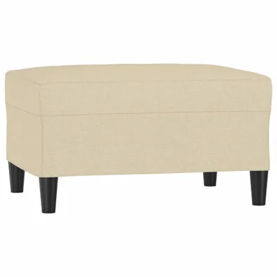 Produktbild von vidaXL Fußhocker Creme 70x55x41 cm Stoff