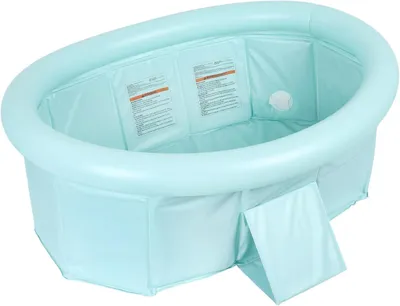 Produktbild von Faltbare Babybadewanne mit aufblasbarem Rand, für Reise