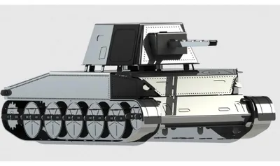 Imagen del producto de Kit de construcción de tanque T67, fabricado en acero