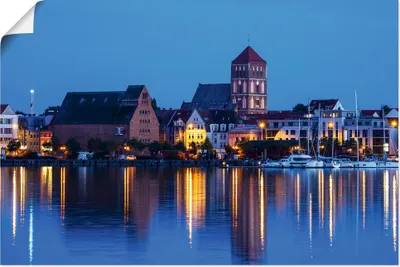 Produktbild von ARTland Poster Blick über Warnow auf Rostock II Größe: 30x20 cm