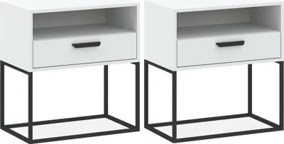 Produktbild von Nachttisch RECTUS 2-er Set, Nachtschrank, Modern, 39x60cm