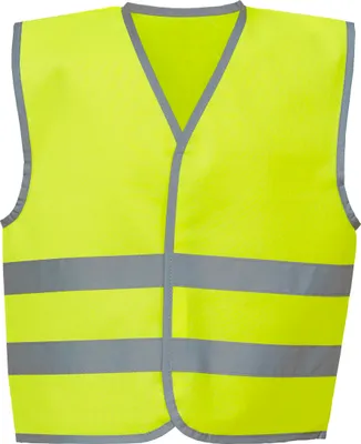 Produktbild von Yoko Kinderweste mit Reflexleiste in Warnfarbe