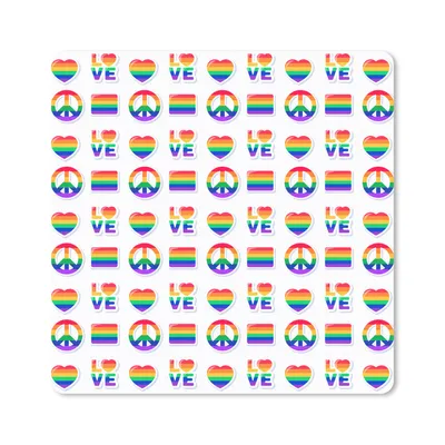 Produktbild von MuchoWow® Mauspad Mousepad Regenbogen - Stolz - Flagge 20x20 cm - Mousepads - Maus Mat - Pad - Mausunterlage - Desk Mat - Bureauartikeln