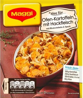 Produktbild von Maggi Fix Ofenkartoffel mit Hackfleisch 34g