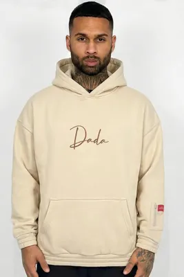 Produktbild von DADA Supreme Oversized Hoodie mit Logo-Details und Reißverschlusstasche Größe: XL