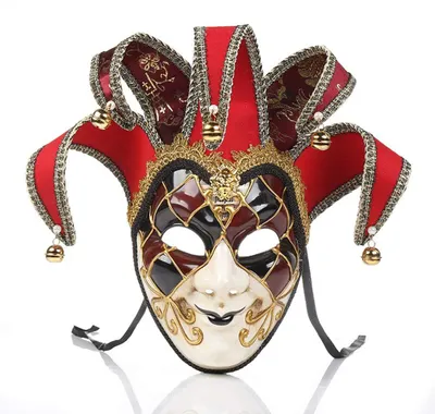 Venezianische Joker-Maske für Karneval, Halloween, Party, Cosplay