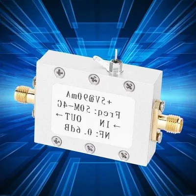 Obrázok produktu pre Amateurský zosilňovač 22 dB s vysokým ziskom, LNA, frekvenčný rozsah 50 MHz – 4 GHz, RF, FM, HF, VHF/UHF, 110 dBm