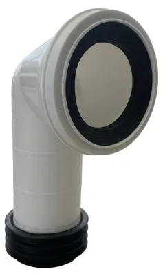 Image de Raccord de cuvette de toilette à 90 degrés pour une évacuation efficace des eaux usées