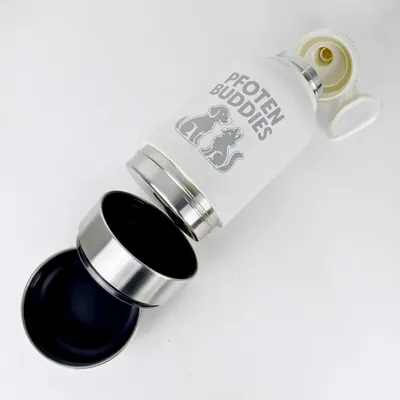 Produktbild von Hundenapf Edelstahl 3-in-1 Trinkflasche