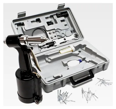 Produktbild von Druckluft Nietpistole 2,4-4,8 mm pneumatisches Nietgerät für Blindnieten im Set