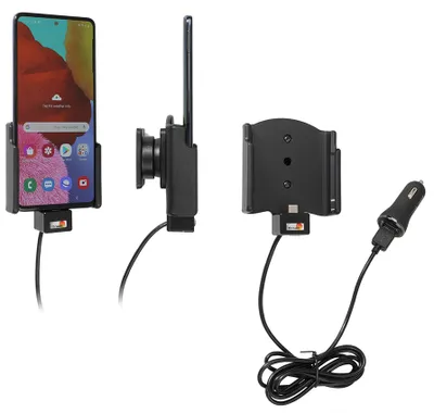Produktbild von Brodit Gerätehalter 721206 mit Ladefunktion - für Smartphones - Samsung Galaxy A51 SM-A515F/DSN