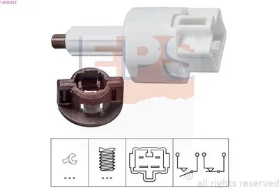 Produktbild von EPS Bremslichtschalter 1.810.212 für TOYOTA Yaris Schrägheck (P9) mechanisch