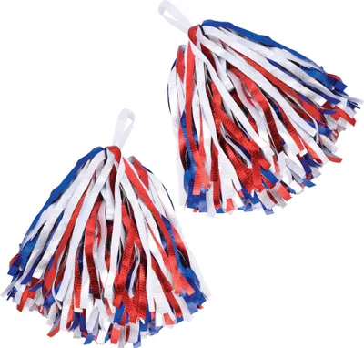 Image de Bristol Novelty Pompons, 1 paire BN1519 (taille unique) (Rouge/Blanc/Bleu)