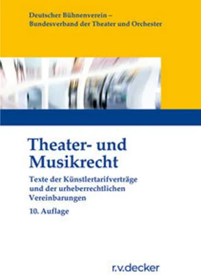 Obrázok produktu pre Theater- und Musikrecht