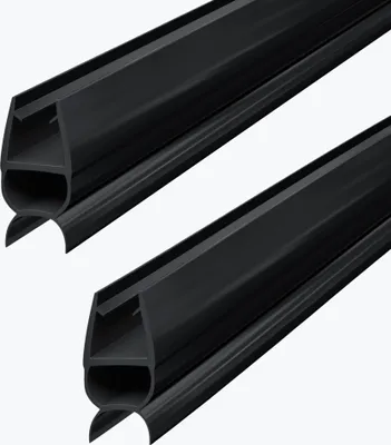 Produktbild von Mai & Mai Duschdichtung Duschlippe | Duschtürdichtung 8mm Glasstärke | Ersatzdichtung Duschtür Duschwand gerade | Länge: 195cm Schwarz Dichtung 307AB