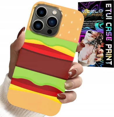 Obrázok produktu pre Puzdro Pre Iphone 16 Pro - Puzdro Burger Cheeseburger