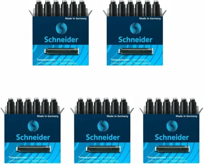 Produktbild von Schneider Standard-Tintenpatronen 5er-Set schwarz