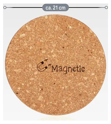 Produktbild von 3X Magnetische Korkuntersetzer - Hitzeschutzunterlage für Töpfe und Pfannen Ø 21cm