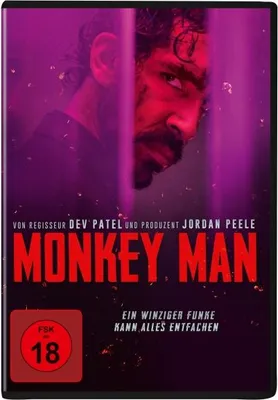 Produktbild von PLAION Monkey Man, Film, DVD, Deutsch, 119 min, Aktion, Deutsch, Englisch, Niederländisch, Französisch, Italienisch