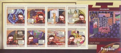 Produktbild von Briefmarken Guinea 2009 Mi 6831-6838 Kleinbogen (kompl. Ausgabe) postfrisch Gemälde von Henri Matisse (1869-1954)