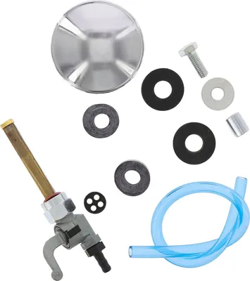 Produktbild von Simson SET Zubehör, Anbauteile zum Kraftstofftank S51, S70 - Tankdeckel, Kraftstoffhahn, Lagergummis, Kleinteile