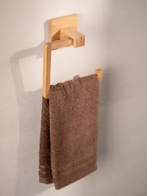 Produktbild von Handtuchring mit optionalen Befestigungen, Inbara Bambus WENKO