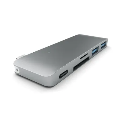 Produktbild von Satechi Type-C USB Passthrough Hub space gray