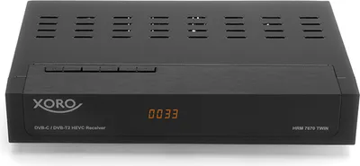 Produktbild von XORO HRM 7670 TWIN - FullHD HEVC DVB-T/T2/C Receiver, Mediaplayer, PVR Ready