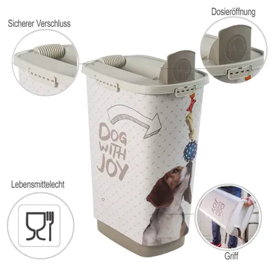 Produktbild von Tierfutterbehälter 50l Rotho MyPet Cody mit Deckel, BPA-frei, Kunststoff