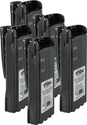 Produktbild von vhbw 5x Akku kompatibel mit Motorola PTX700, PRO7750, PTX780, PTX760, PRO9150 Funkgerät, Walkie Talkie (2600 mAh, 7,4 V, Li-Ion)