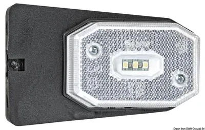 Image de Feu avant LED blanc avec support Osculati 02.021.42