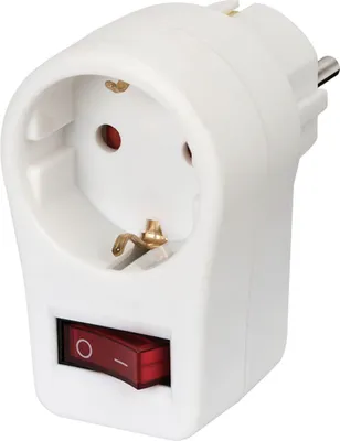Produktbild von Brennenstuhl Adapterstecker Schutzkontakt mit Schalter, 1508070