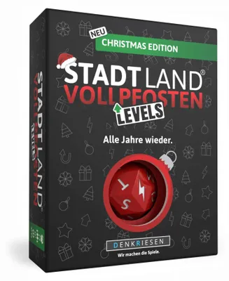 Produktbild von Denkriesen Stadt Land Vollpfosten® Christmas Edition –  Alle Jahre wieder. | Levels