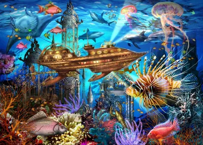Image de BLUEBIRD Puzzle « Le monde sous-marin » – 1 500 pièces