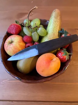 Productafbeelding van Keukenmessen, handgesmede lemmet van 8 cm, groentemes, voor in de keuken