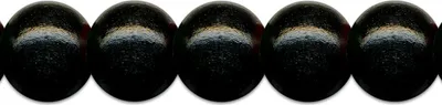 Produktbild von 85 Holzperlen  8mm Perlen  basteln schwarz
