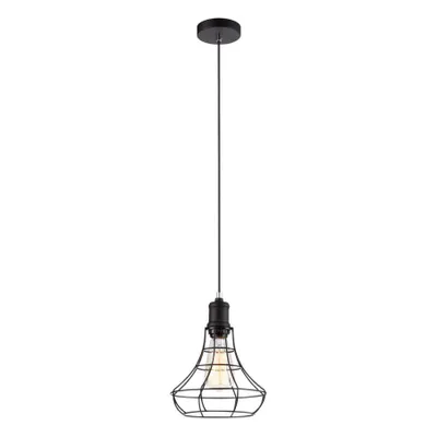 Zdjęcie produktu dla Lampa wisząca Synthia czarna 1xE27x60W metal wym:100x21x21cm IP20 Italux
