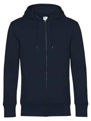 Imagen del producto de B&C - Sudadera con capucha y cremallera para hombre/mujer, uni, modelo FK2101 (talla XXL), color azul marino