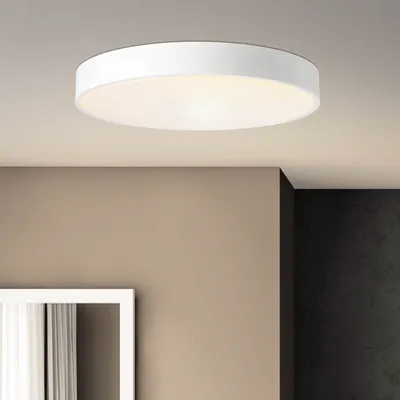 Produktbild von BRILLIANT Deckenleuchte Slimline | funktionelle LED Leuchte |  Ø 49cm | sand weiß | 60 W | 6.800 lm  | 3.600-6.500 K | CCT | dimmbar über Fernbedienung