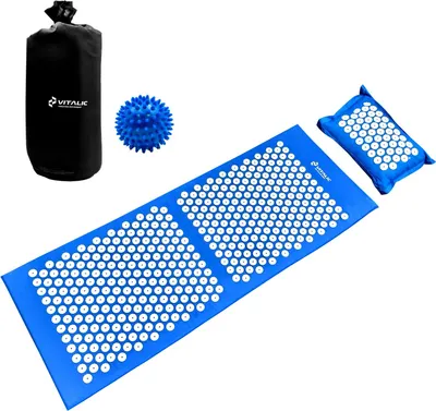 Produktbild von Vitalic Akupressur-Spikermatte XL + Kopfkissen – Extra Groß für Ganzkörper-Entspannung | Weiches Foam, Nackenunterstützung & Tiefenruhe