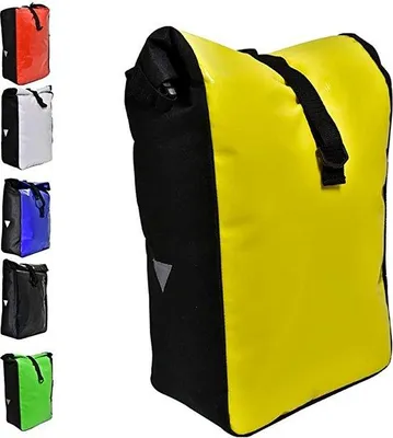 Image de Sacoche de vélo Famanu, imperméable et résistante à la déchirure - Noir