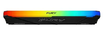 Obrázek produktu pro Kingston Technology FURY Beast 32GB 3600MT/s DDR4 CL18 DIMM RGB, 32 GB, 1 x 32 GB, DDR4, 288-pin DIMM