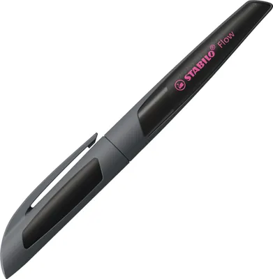 Produktbild von STABILO Flow ACTIVE, Anthrazit, Kartuschenfüllsystem, Edelstahl, Medium, 18 mm, 150 mm