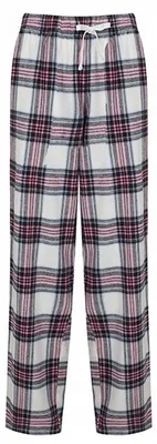 Image de SF - Pantalon de détente « Tartan » pour femmes LT4668 (XS) (blanc/rose)