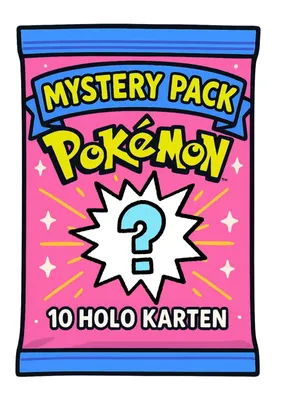 Produktbild von Pokemon Mystery pack - 10 Holo Karten – Top Zustand, deutsch & glänzend
