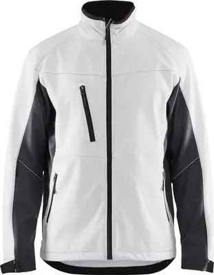 Produktbild von Blakläder® Softshell Jacke Mittelgrau/Schwarz 4950 2516, Farbe:weiß/dunkelgrau, Größe:2XL