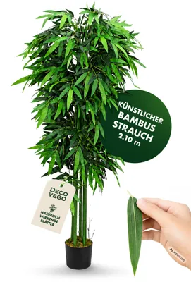 Immagine prodotto di Bambù Grand e Gigante Pianta Albero Artificiale Plastica  210cm Decovego