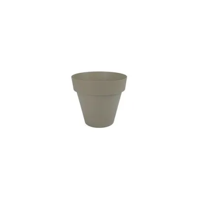 Produktbild von Plastiken TES - Runder Topf, Durchmesser of 14 cm, Farbe taupe